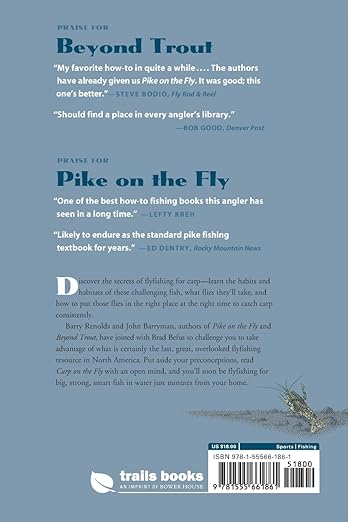 Carp On The Fly - A Flyfishing Guide by Barry Reynolds, Brad Beefus & John Berryman