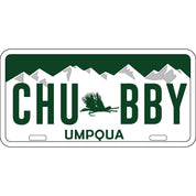 Umpqua License Plate Sticker