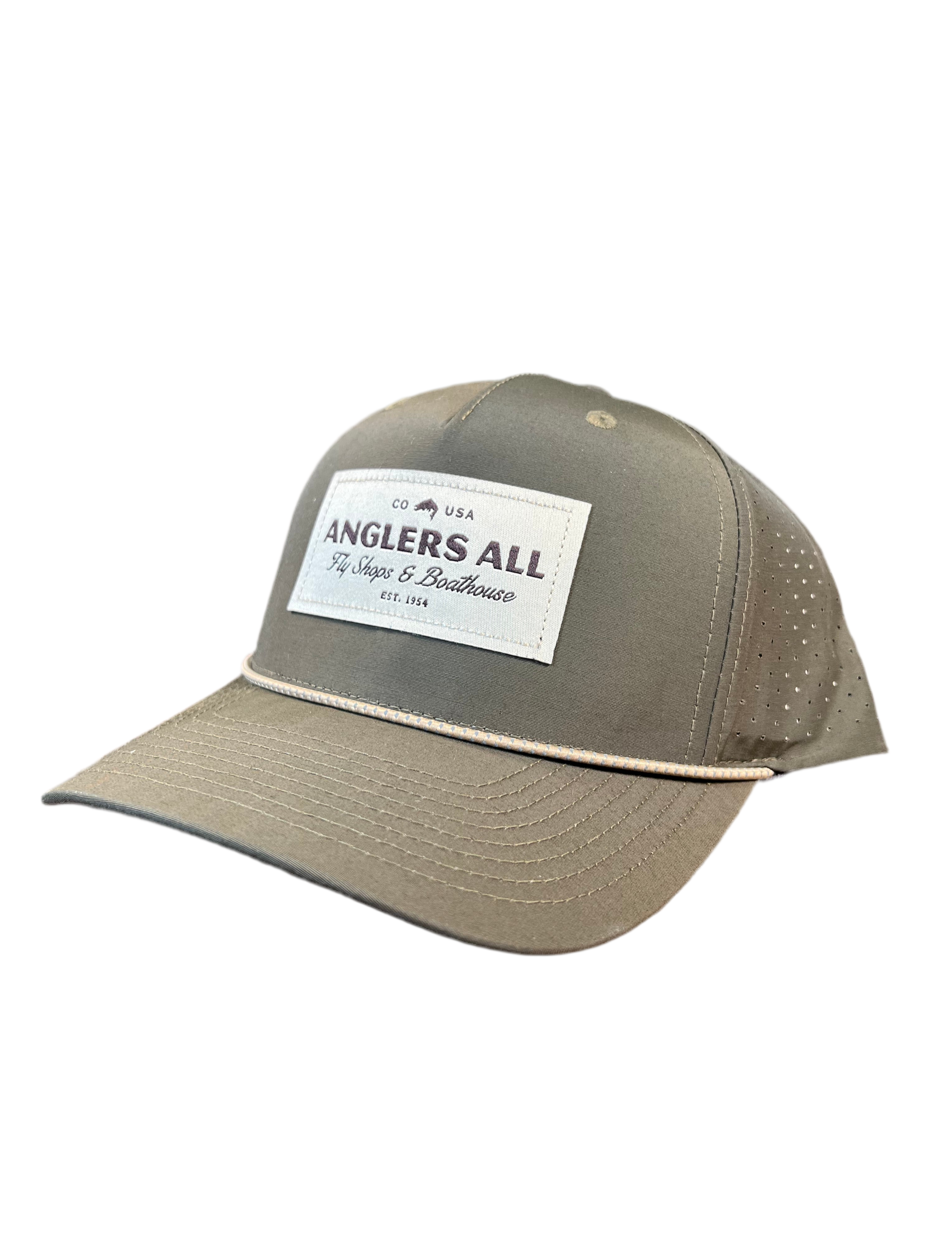 Anglers All Dark Loden Rope Mesh Trucker Hat