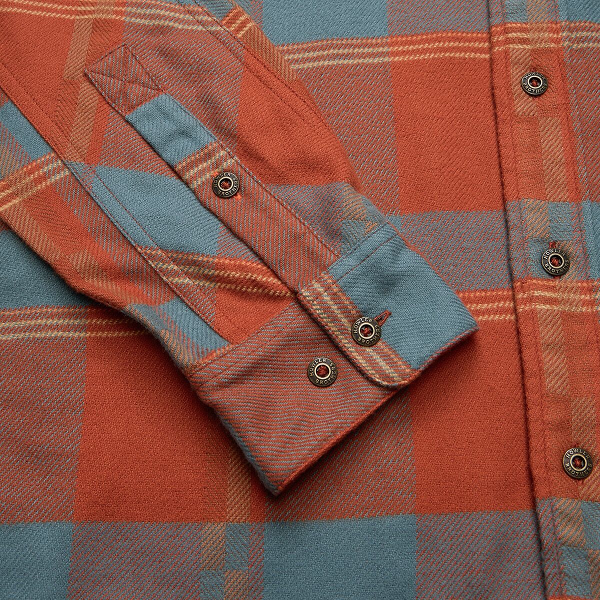 Howler Brothers Harker's Flannel - Backdrop Plaid : Terracotta