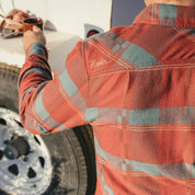 Howler Brothers Harker's Flannel - Backdrop Plaid : Terracotta