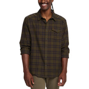 Howler Brothers La Grange Lightweight Flannel - Cohen Plaid : Dark Olive