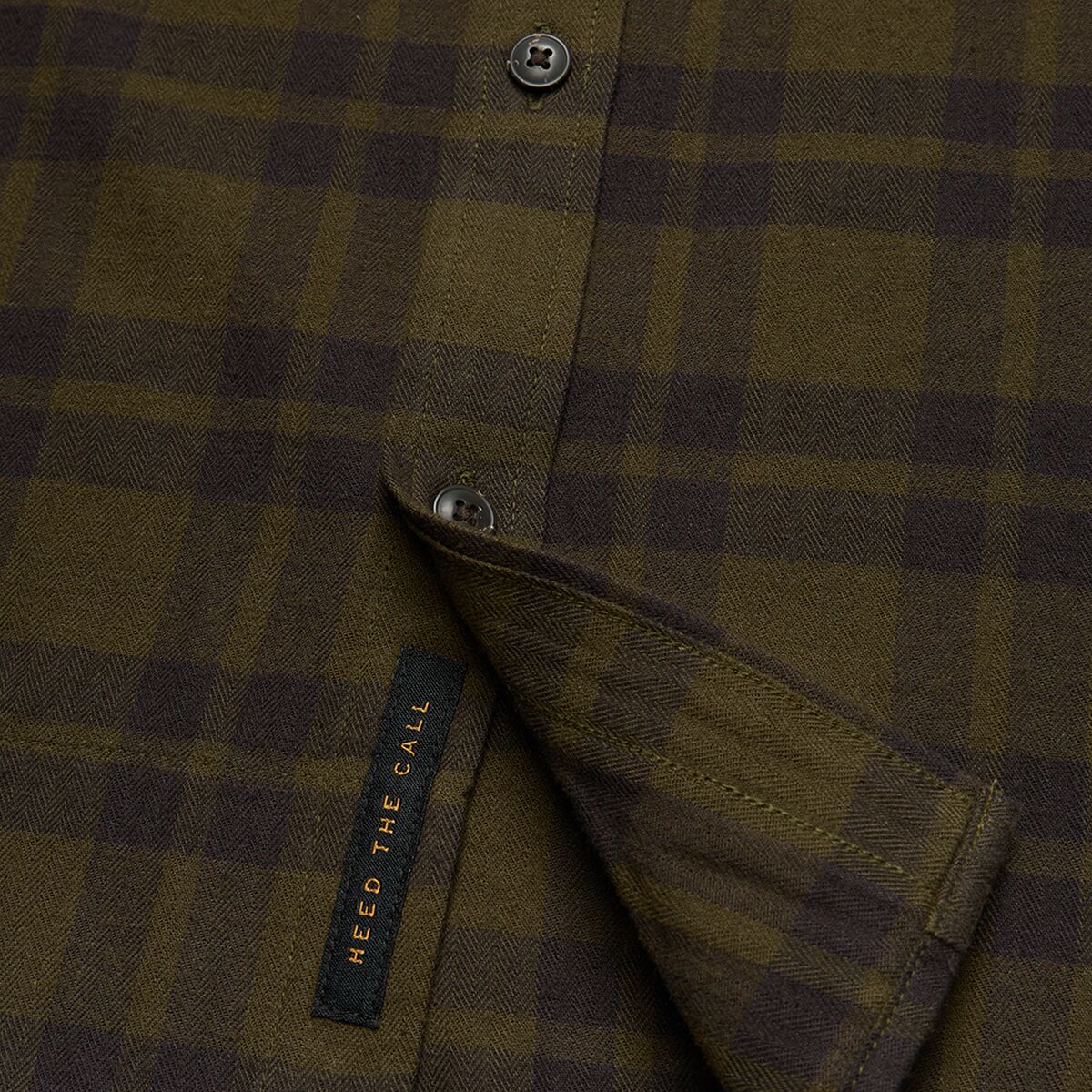 Howler Brothers La Grange Lightweight Flannel - Cohen Plaid : Dark Olive