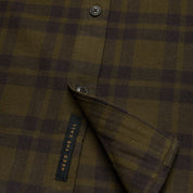 Howler Brothers La Grange Lightweight Flannel - Cohen Plaid : Dark Olive