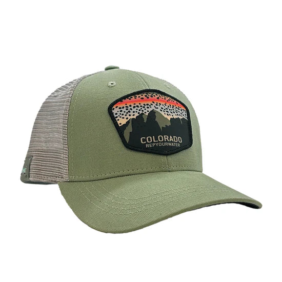 Rep Your Water Standard Fit Hat - Colorado Mountain Rainbow