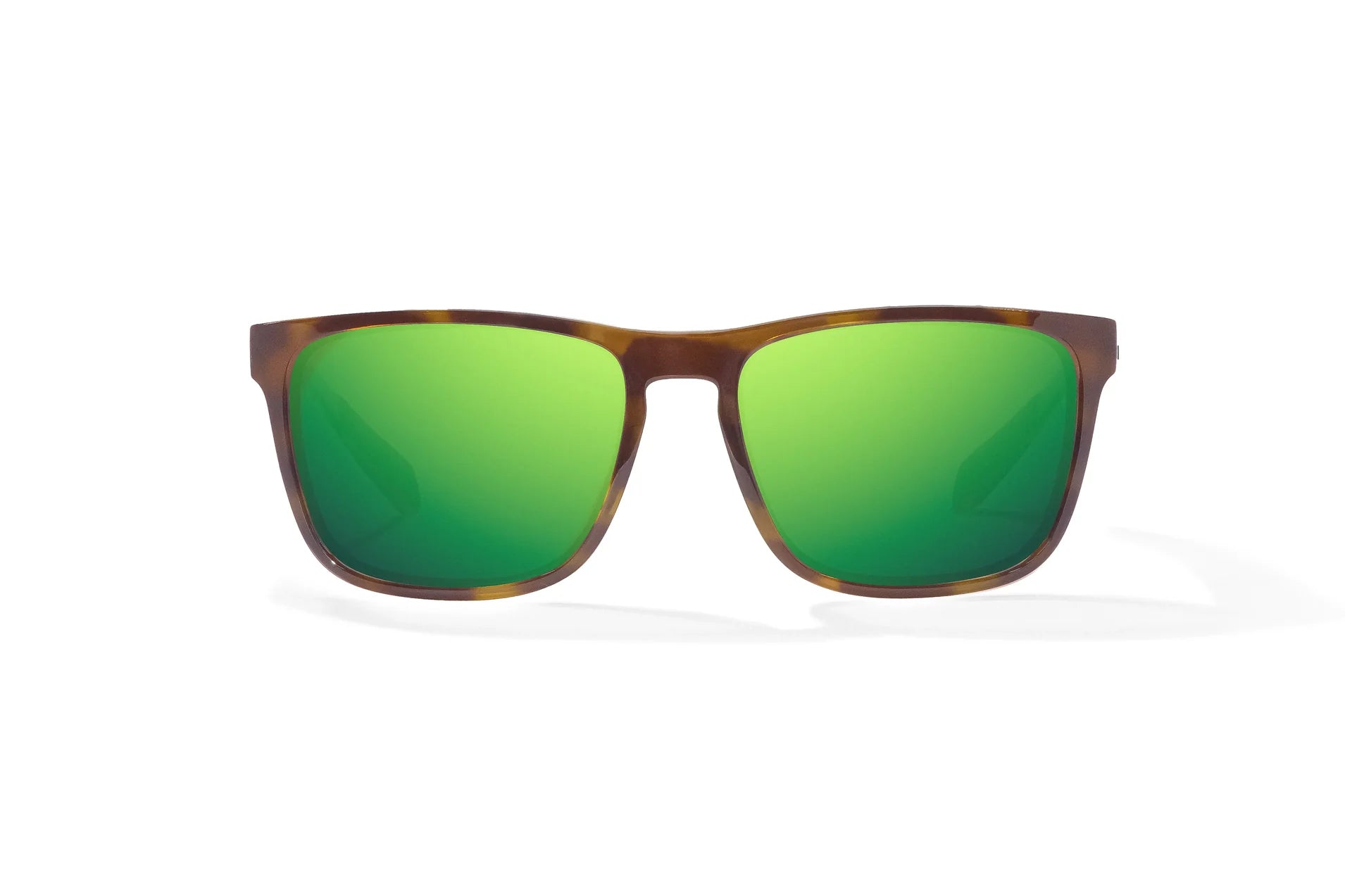 Bajío Calda Sunglasses - Brown Tortoise Gloss Frame ith Green Mirror Glass Lens