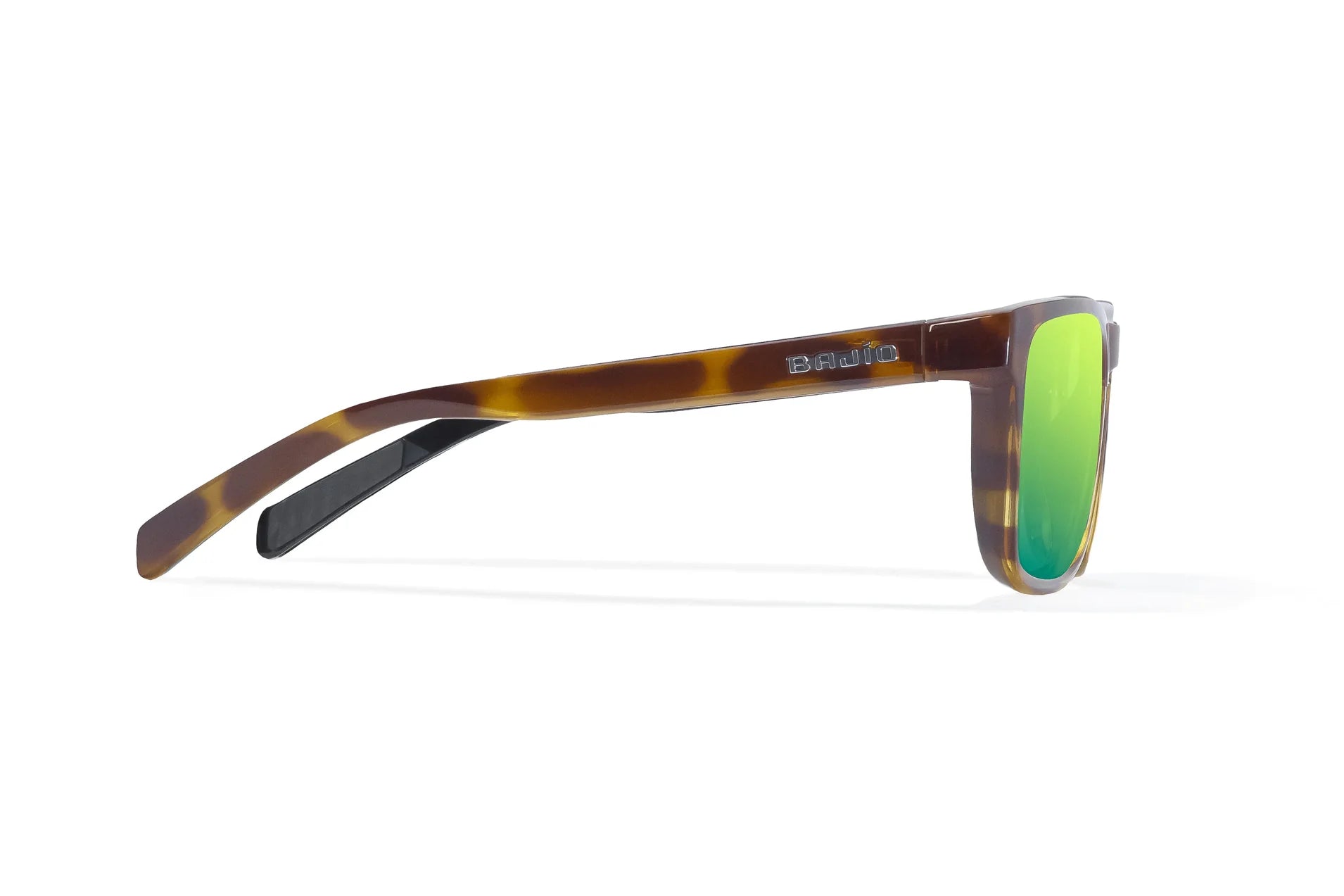 Bajío Calda Sunglasses - Brown Tortoise Gloss Frame ith Green Mirror Glass Lens