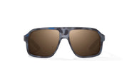 Bajio Cocho Sunglasses - Dark Blue Camo Frame/Copper Glass Lens