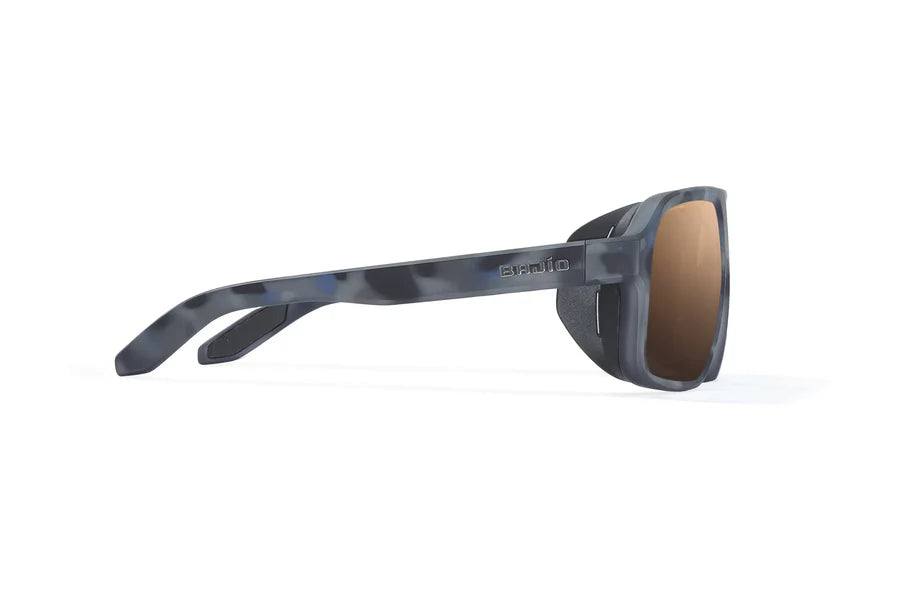 Bajio Cocho Sunglasses - Dark Blue Camo Frame/Copper Glass Lens