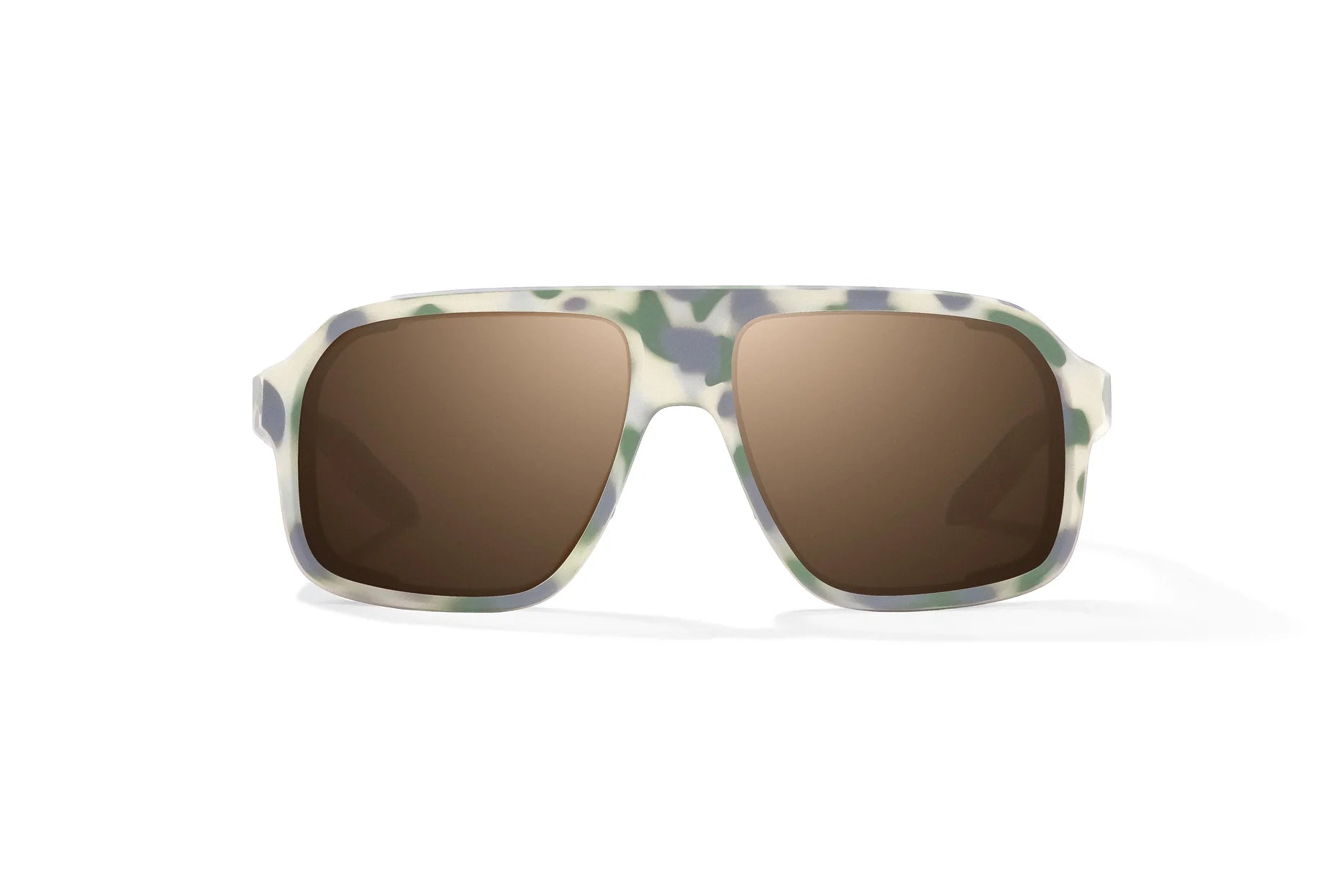 Bajio Cocho Sunglasses - Marsh Camo Matte Frame | Copper Glass Lens