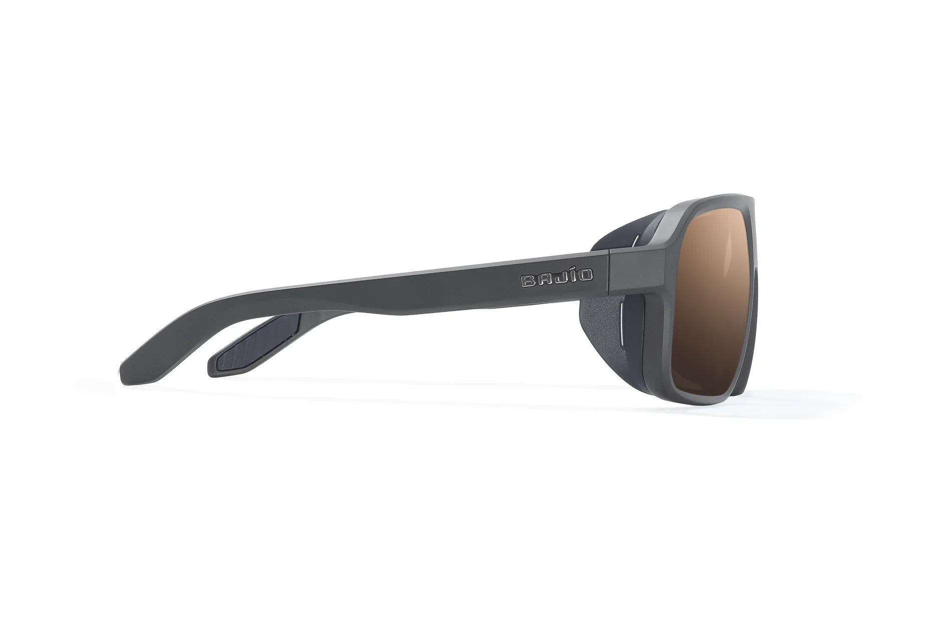 Bajio Cocho Sunglasses - Graphite Black Matte Frame | Copper Glass Lens