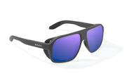 Bajio Cocho Sunglasses - Graphite Black Matte Frame | Violet Mirror Glass Lens