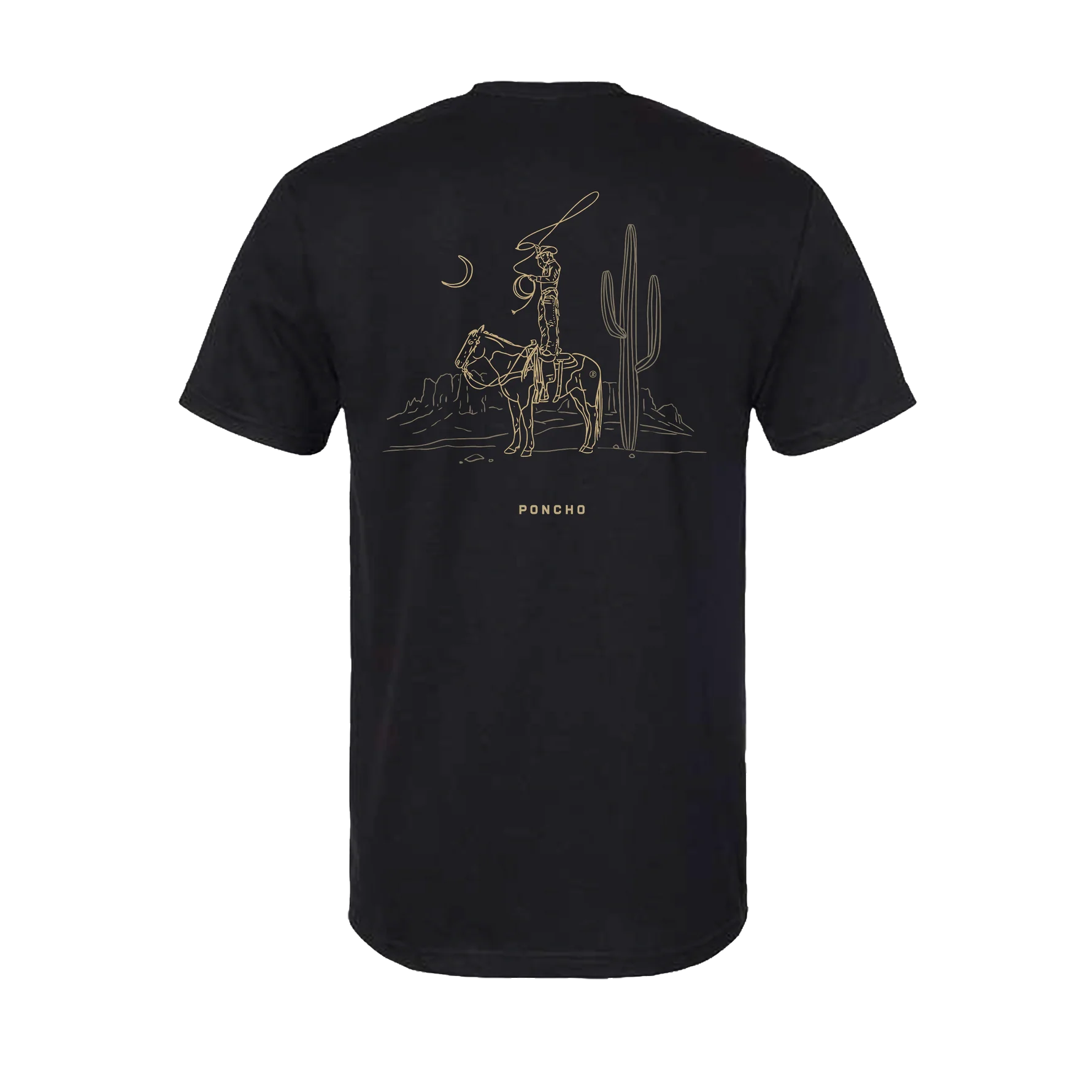 Poncho Outdoors - The Cowboy Moon T-Shirt