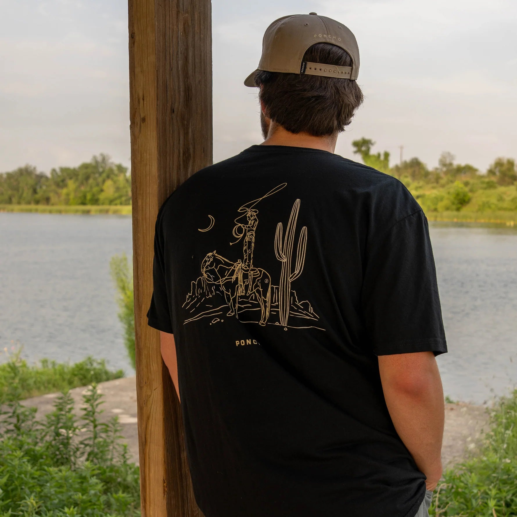 Poncho Outdoors - The Cowboy Moon T-Shirt