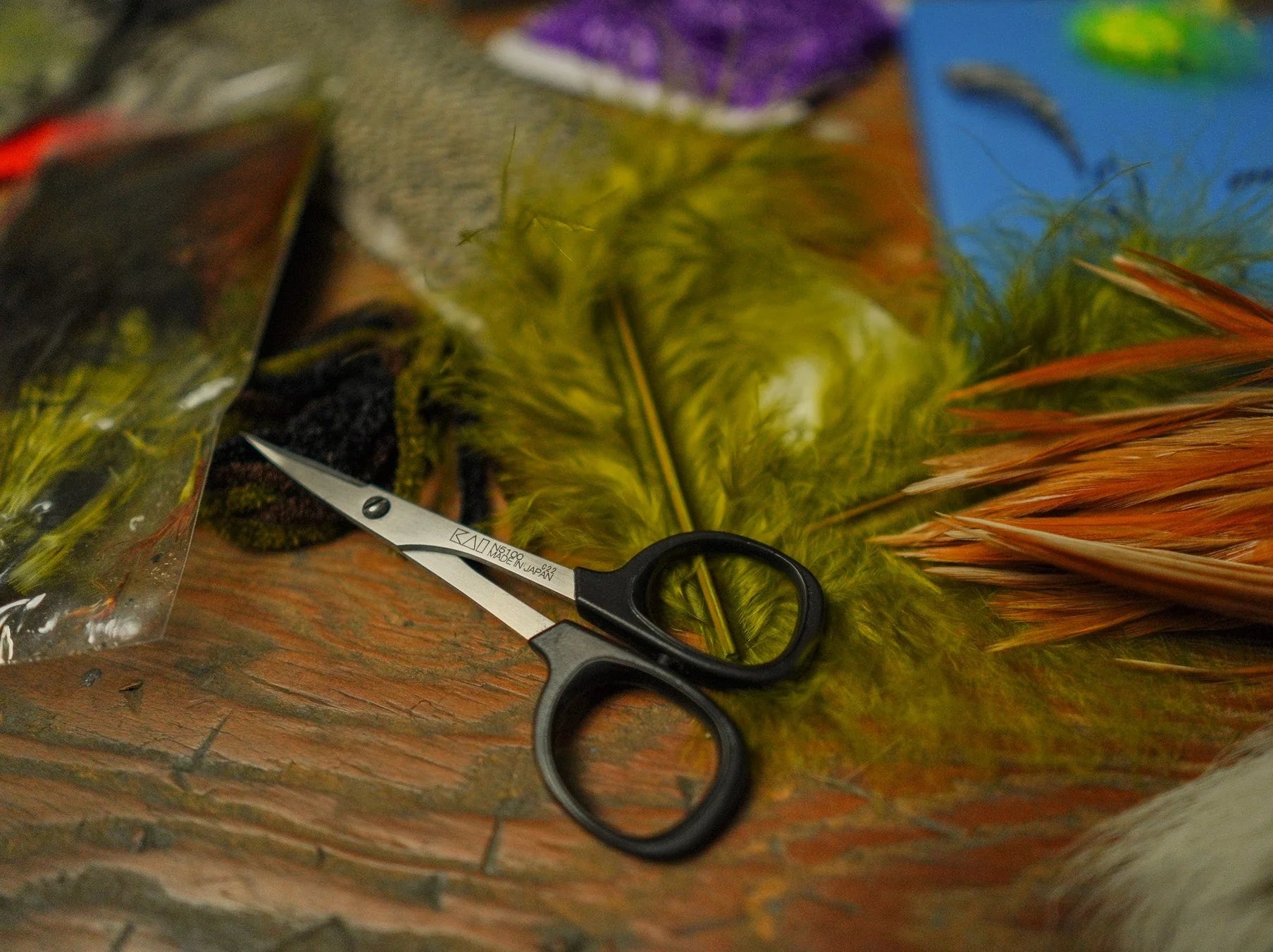 Rambler Angler & Blade Co. KAI® 4" Curved Fly Tying Scissors