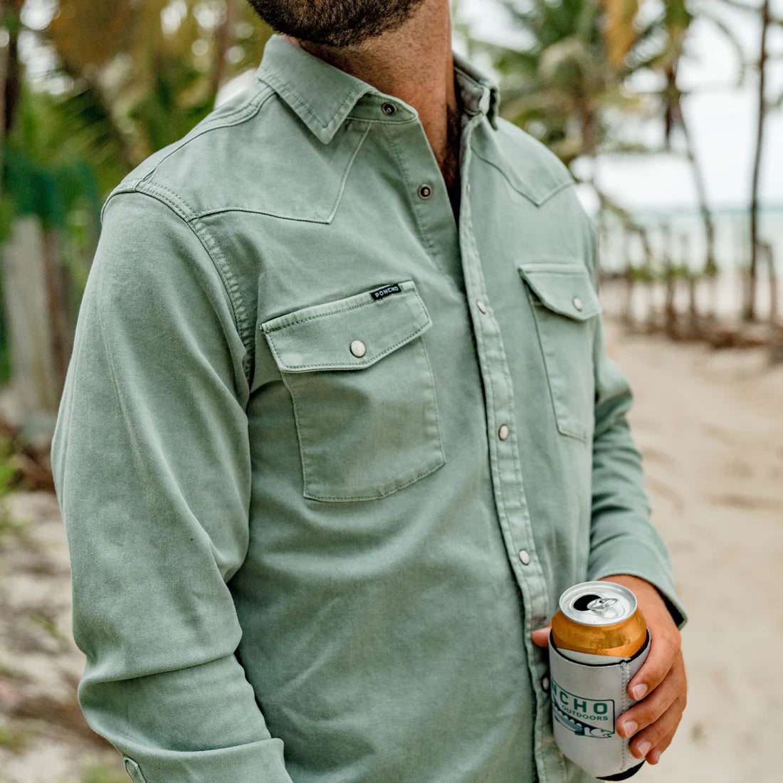 poncho dress shirts Poncho Button Down