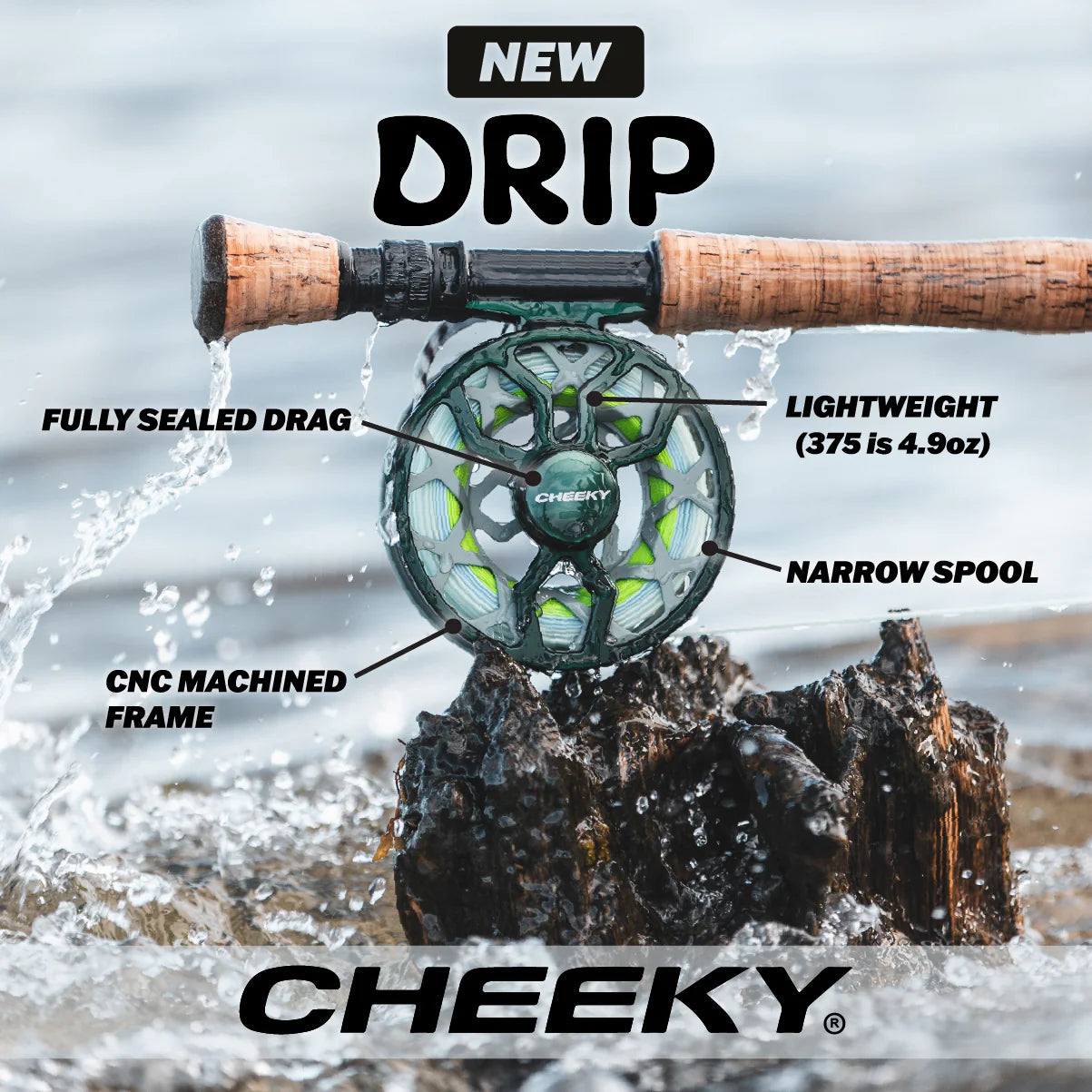 Cheeky Drip 375 Fly Reel (5-6wt)