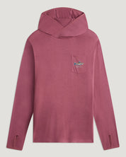Free Fly Apparel Men's Bamboo Lightweight Graphic Hoodie - Osprey Catch Plum