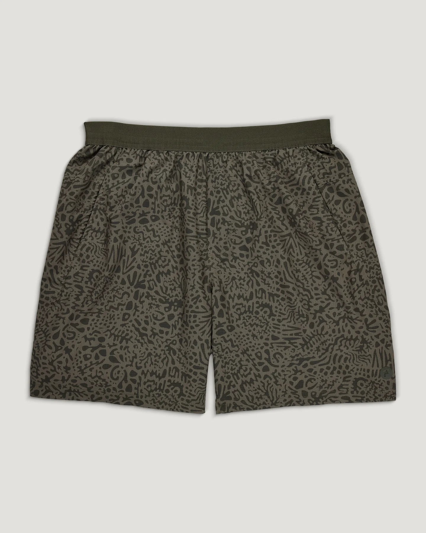 Free Fly Men's Breeze Vent Short - Drifter Print Fatigue