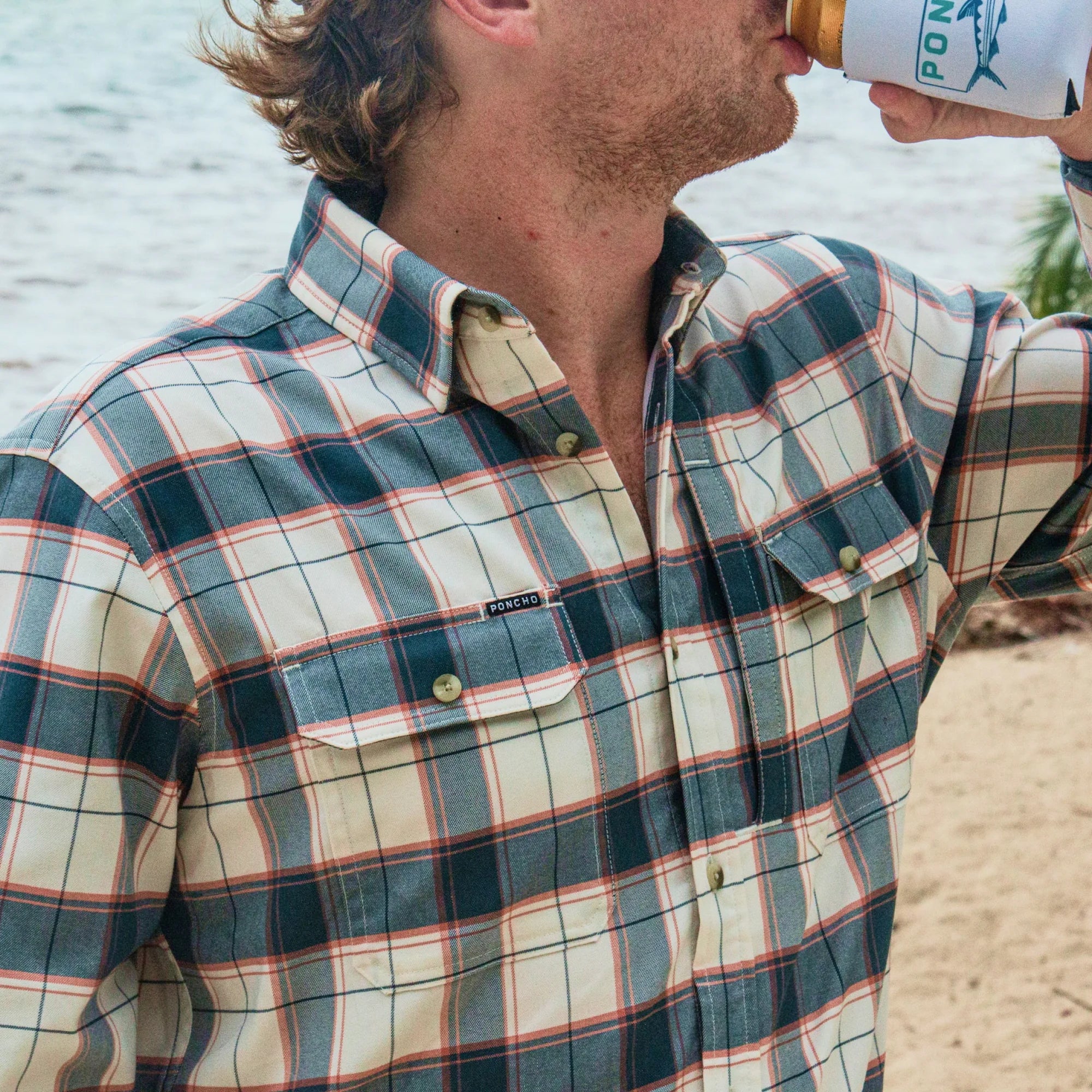 Poncho Outdoors Flannel Shirt - The Half Moon
