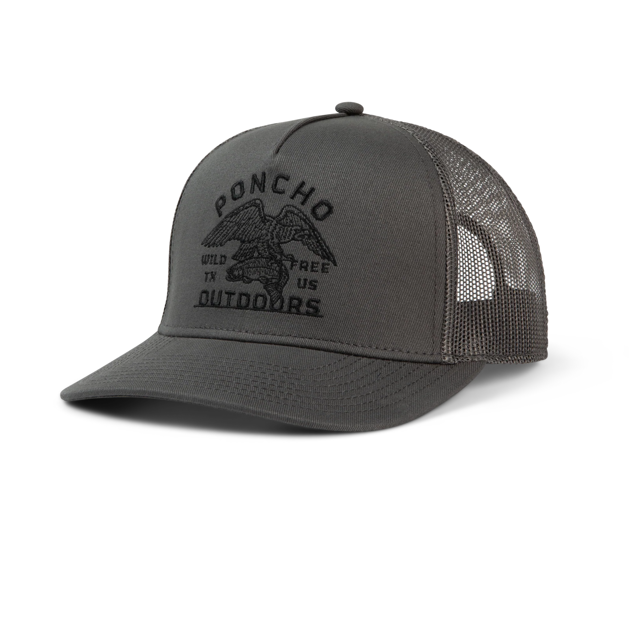 Poncho Outdoors Grey Eagle Trucker Hat