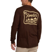 Howler Brothers Longsleeve T -Shirt - Howler Posse : Mahogany