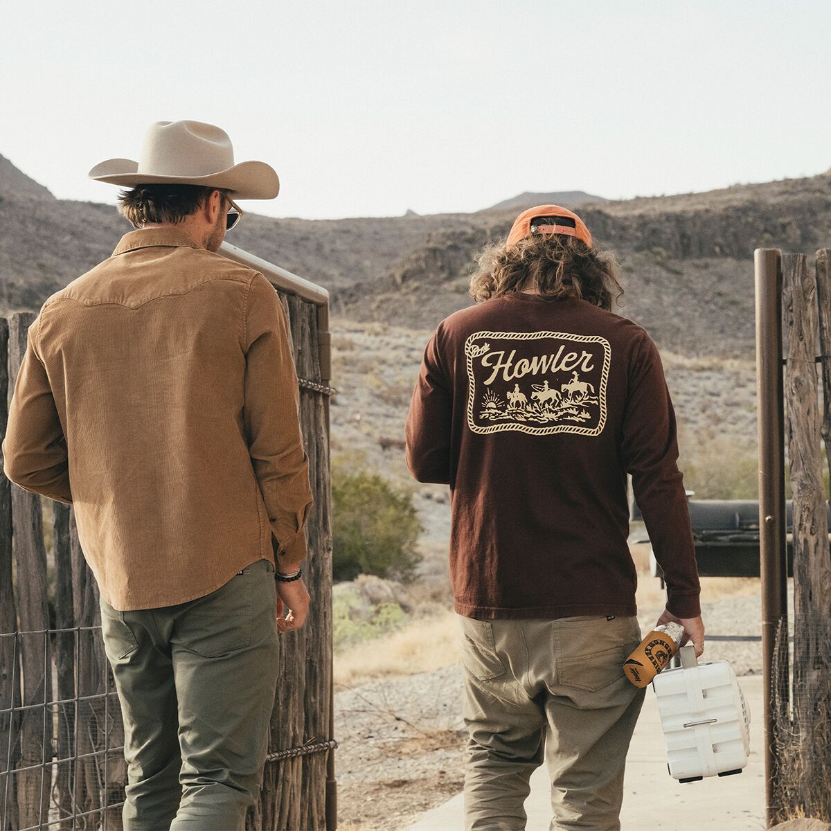 Howler Brothers Longsleeve T -Shirt - Howler Posse : Mahogany