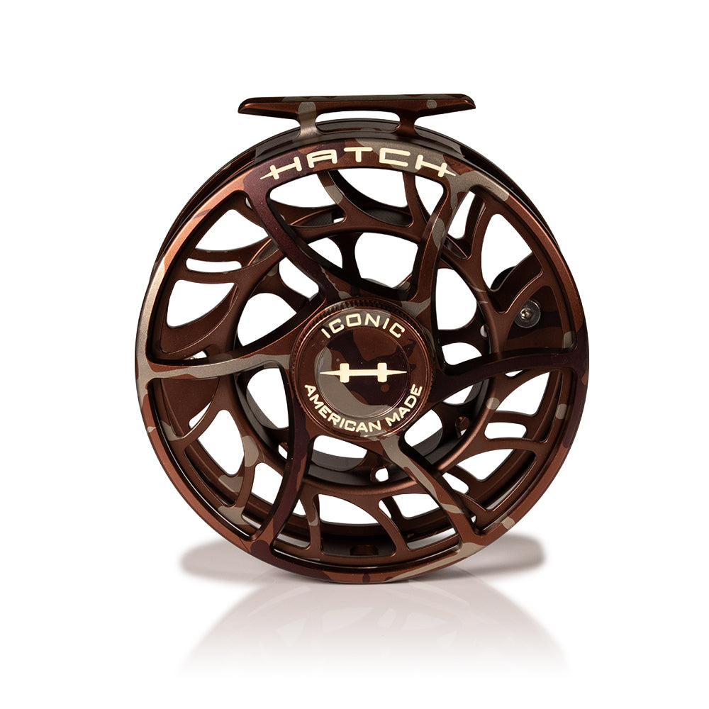 arbor fly reel Hatch Custom Camo Iconic Large Arbor Fly Reel 9 Plus