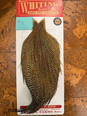 Whiting Farms Rooster Dry Fly Cape - Bronze Grade