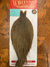 Whiting Farms Rooster Dry Fly Cape - Bronze Grade