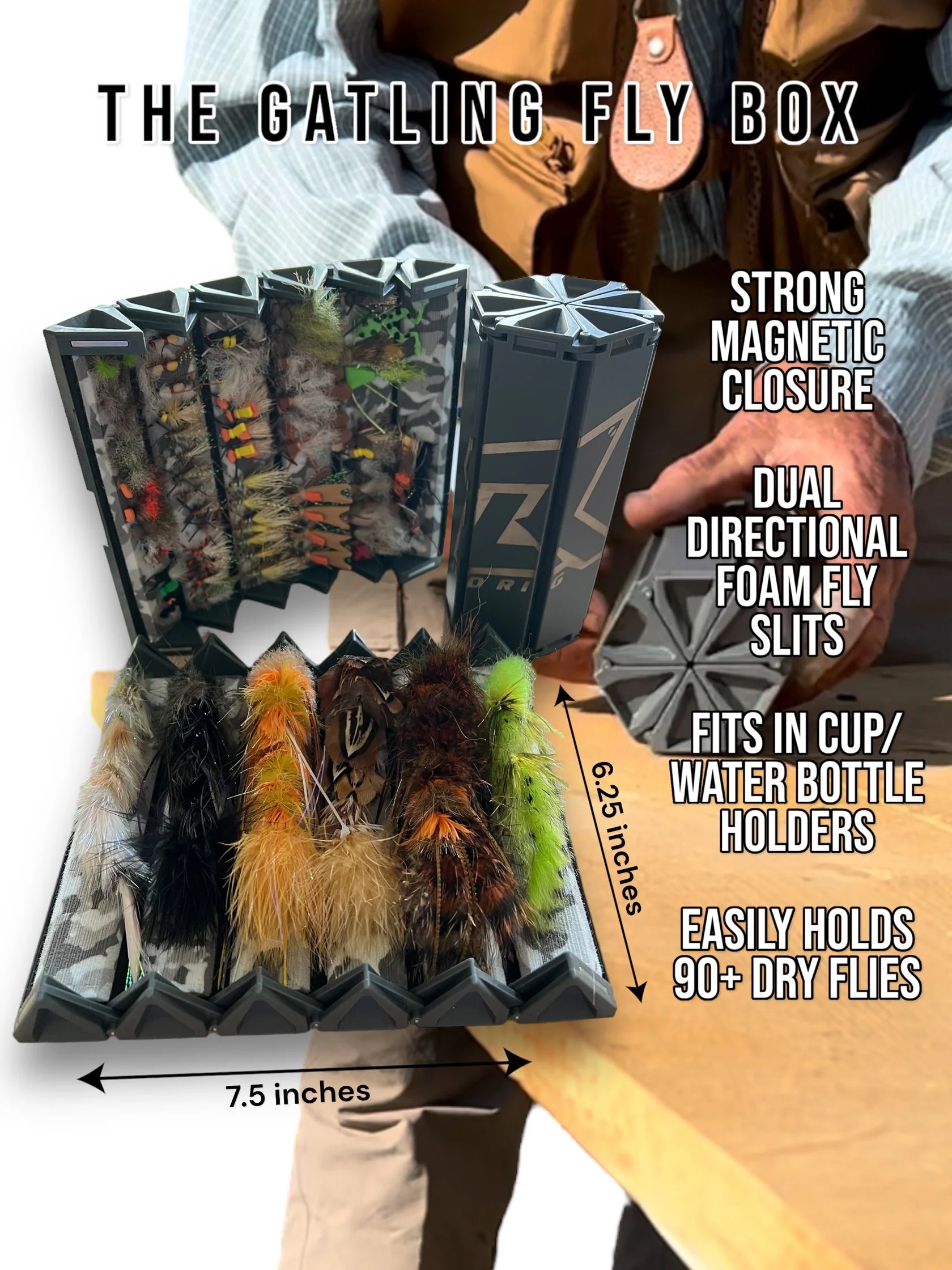 Lid Rig Gatling Fly Box