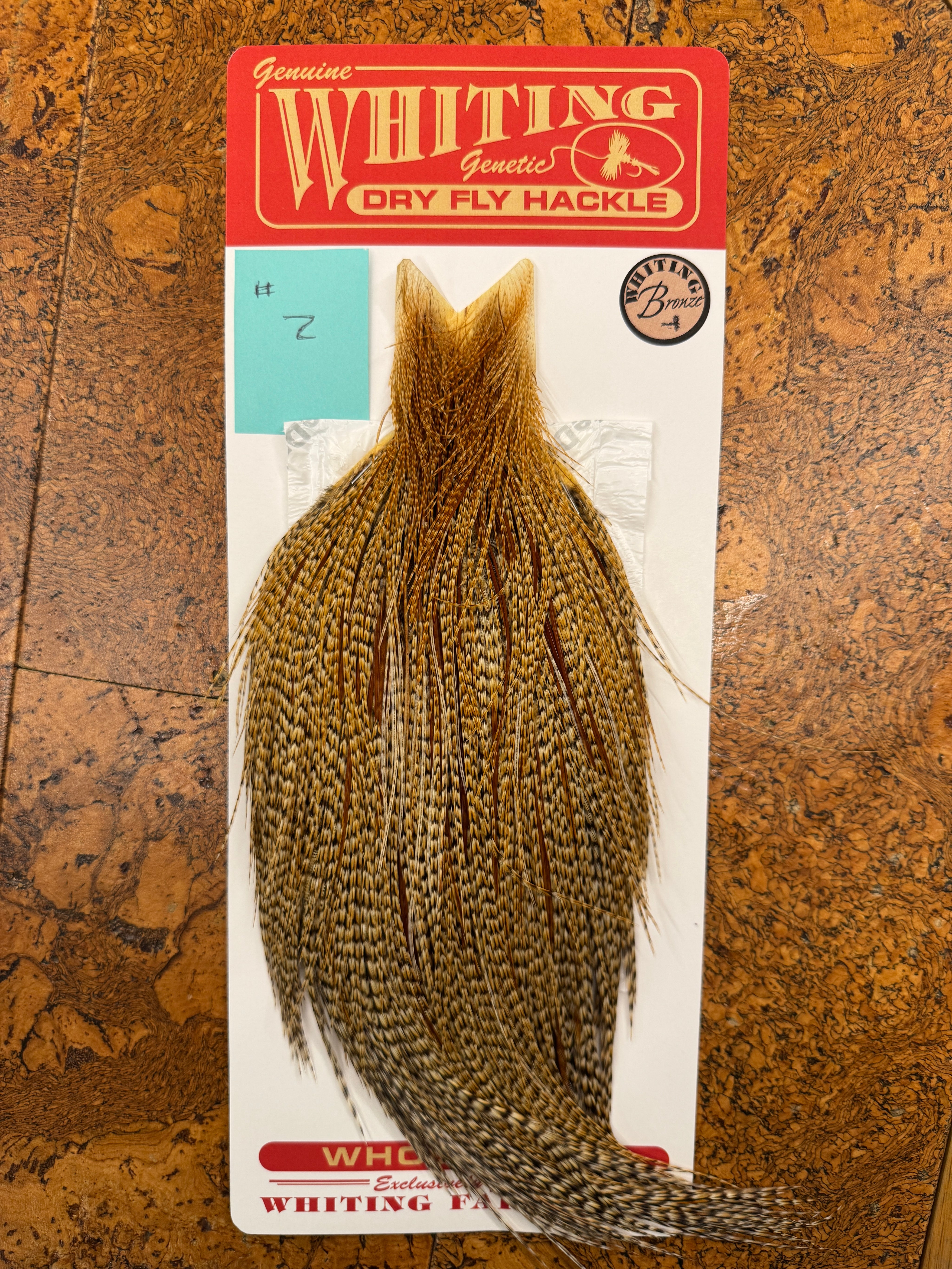 Whiting Farms Rooster Dry Fly Cape - Bronze Grade