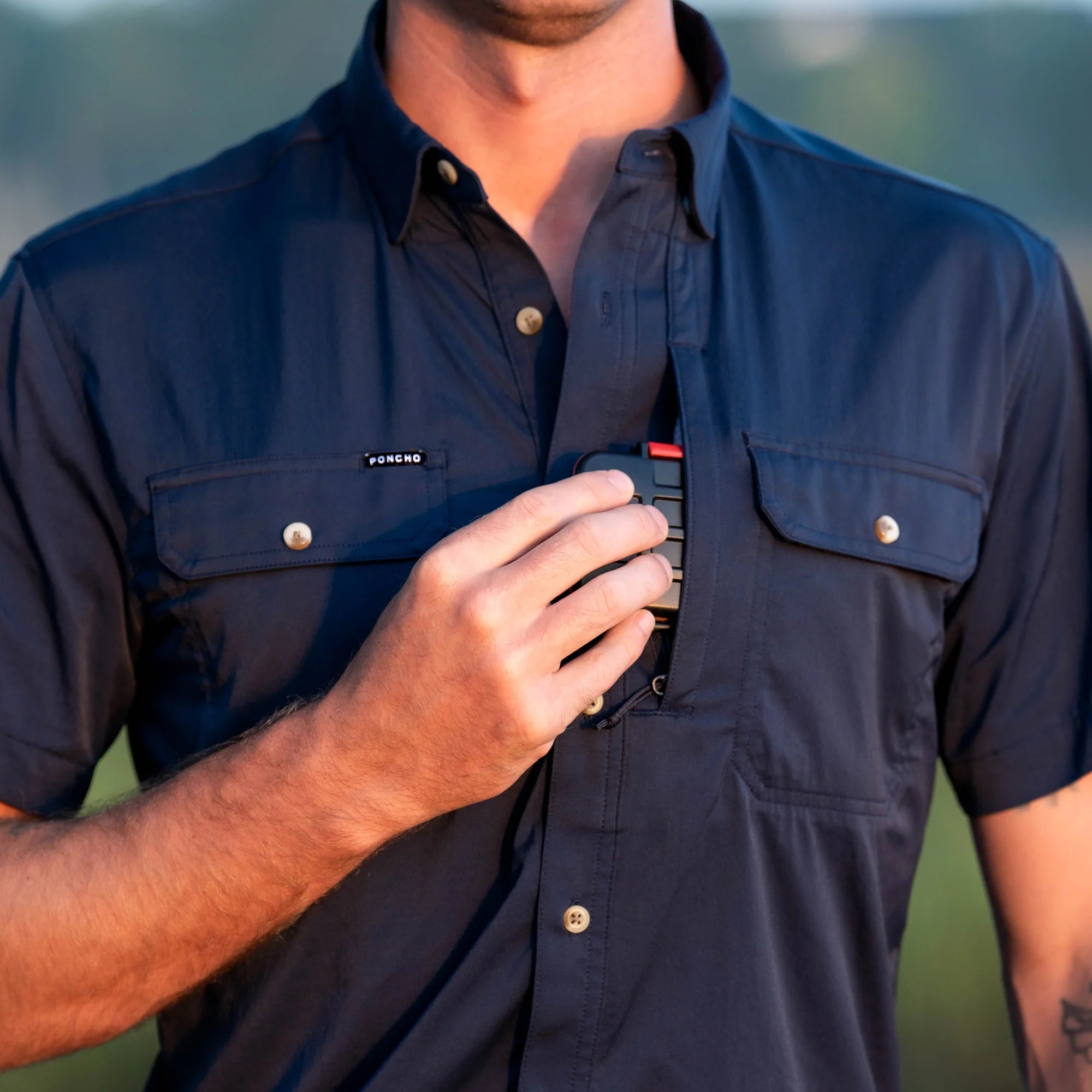 Poncho Outdoors Original Short Sleeve Shirt - The Captain