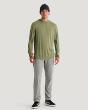 Free Fly Men's Bamboo Lightweight Hoodie - Oil Green