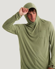 Free Fly Men's Bamboo Lightweight Hoodie - Oil Green