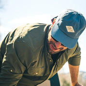 Poncho Outdoors Lake Blue Diamond Patch Hat