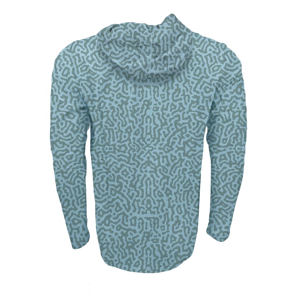 Rep Your Water Flolote Hooded Sun Shirt - Driftline Aqua