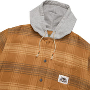 Howler Brothers Salvo Hooded Blanket Flannel - Mesa Plaid : Duck Brown