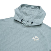 Howler Brothers Palo Duro Fleece Hoodie - Mountain Grid : Iron Blue