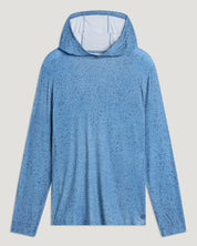 Free Fly Apparel Men's Bamboo Shade Hoodie - Drifter Print Windward Blue