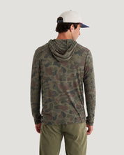 Free Fly Apparel Men's Bamboo Shade Hoodie - Vintage Camo Oil Green
