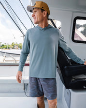 Free Fly Men's Reverb Short - Woodland Camo Storm Cloud