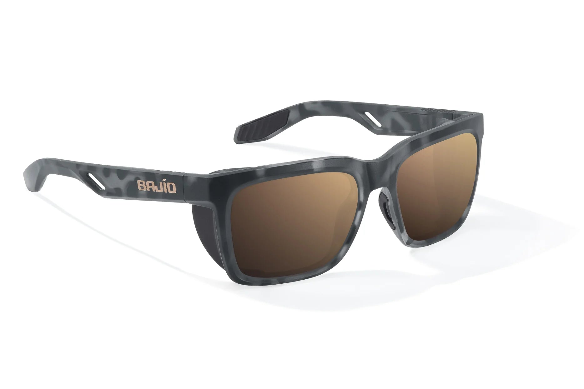Bajio Palehorse Sunglasses - Black Tort Matte Frame | Copper Glass Lens