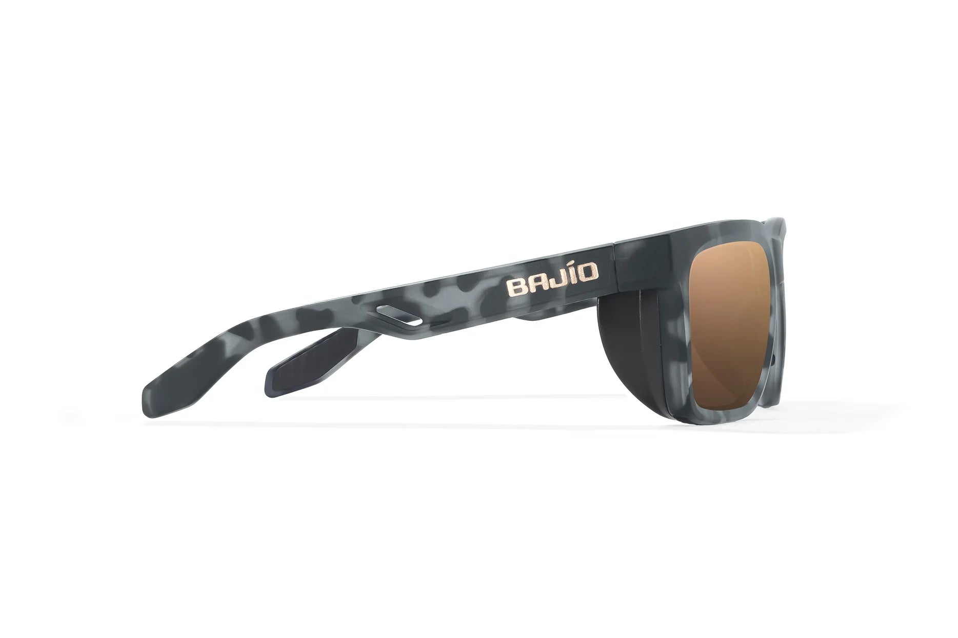 Bajio Palehorse Sunglasses - Black Tort Matte Frame | Copper Glass Lens