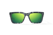 Bajio Palehorse Sunglasses - Black Tort Matte Frame | Green Mirror Glass Lens