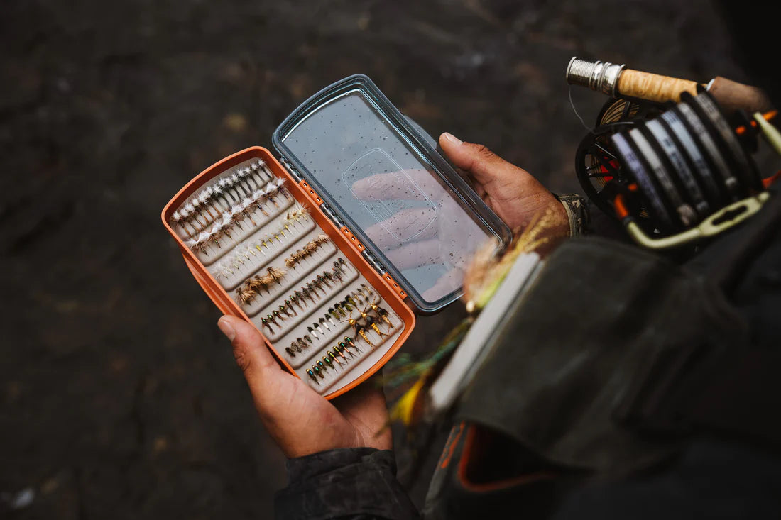 Fishpond  Tacky Pescador Fly Box - Medium - Clear - Burnt Orange