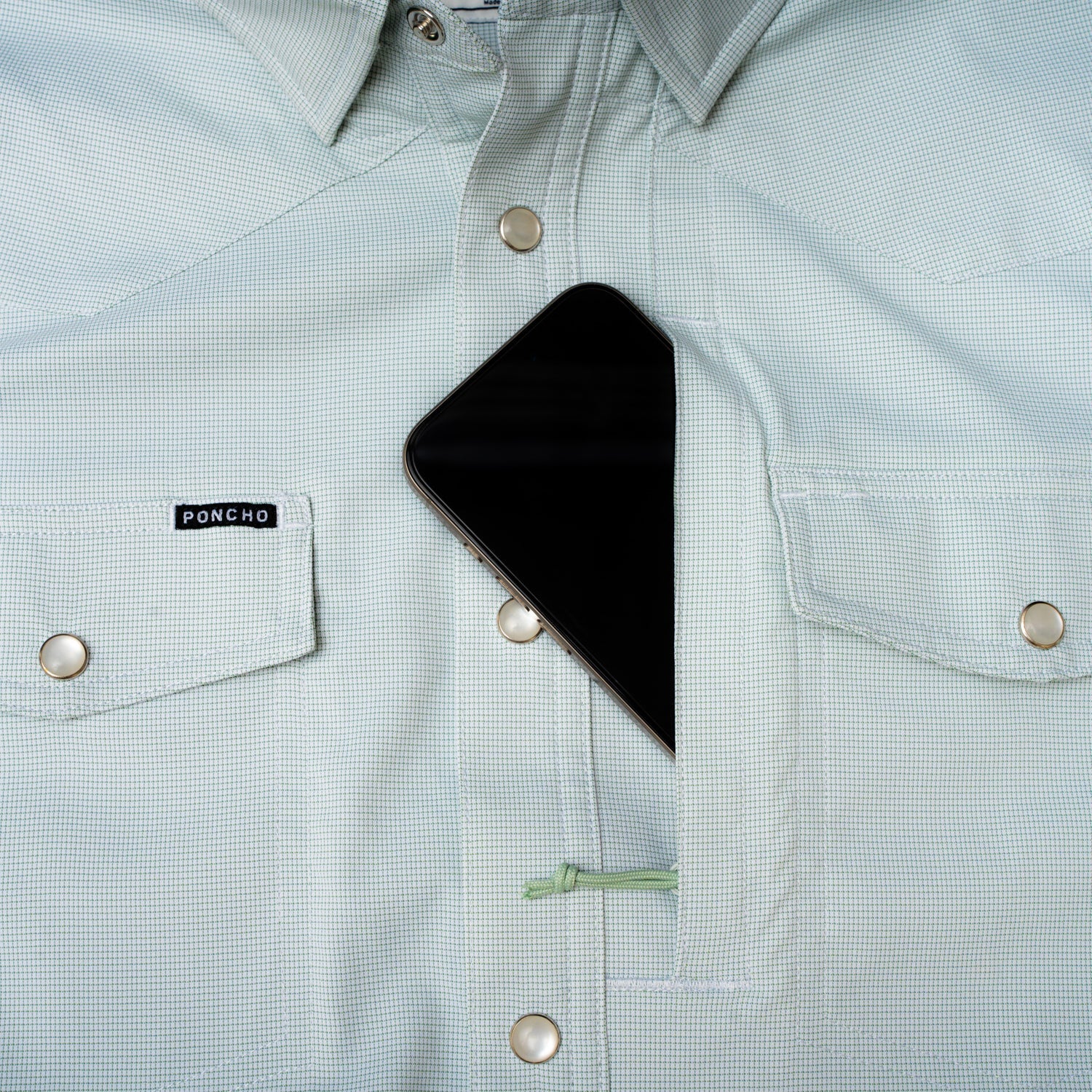 Poncho Outdoors Western Short Sleeve Shirt - The Evergreen