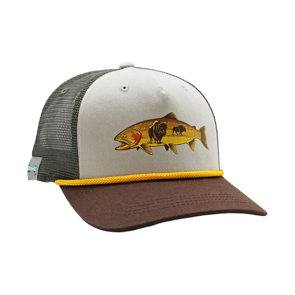 Rep Your Water 5 Panel Hat - Bison Trout