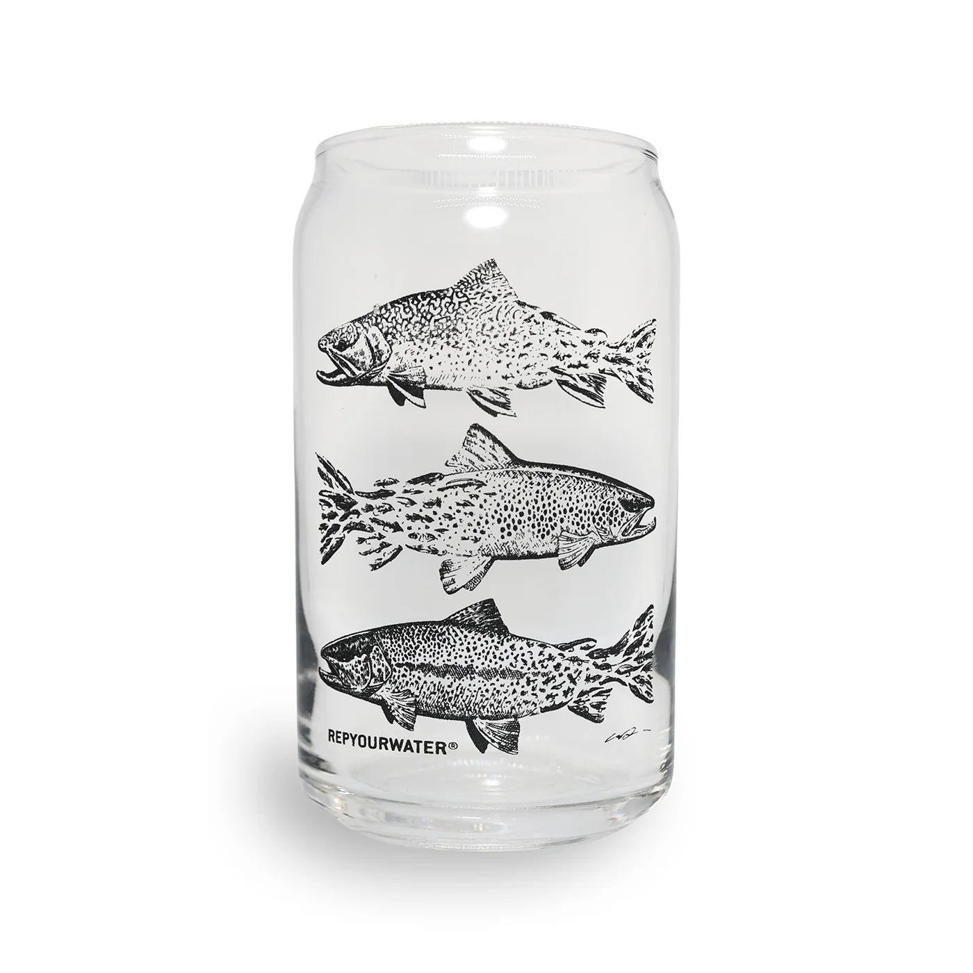 RepYourWater Beer Can Glass - 16 Ounce