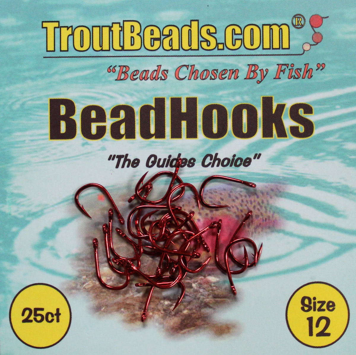 Trout Bead Hooks - Red